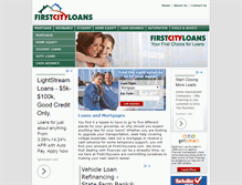 Tablet Screenshot of firstcityloans.com
